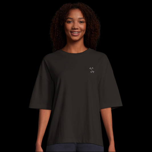 "Amors Love" Oversized T-Shirt für Damen Logo Weiß