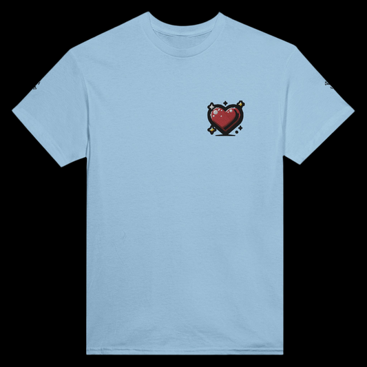 "Éclat" Oversized Heavyweight Unisex T-Shirt Babyblau